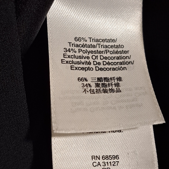 DKNY Black Mini Dress with Gold Accents Size 6 - Picture 6 of 8